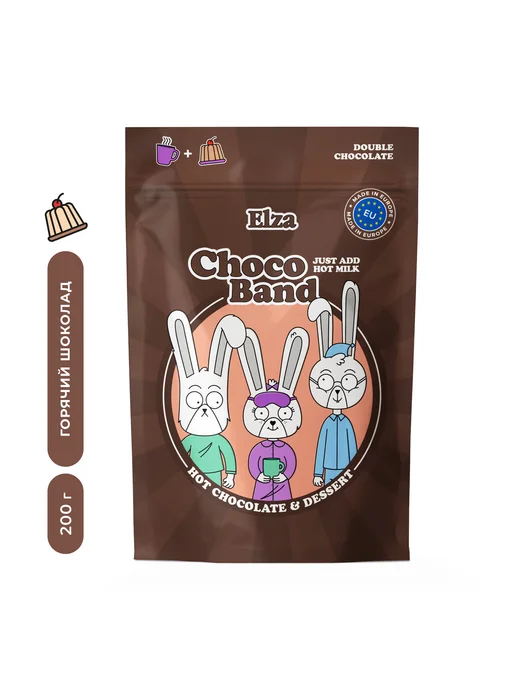 ELZA Choco Band Creamy Hot Chocolate растворим.напиток-десерт200г, 200 г