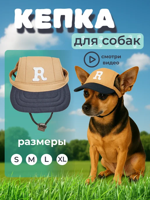 LittleCATs Кепка для собак, синий