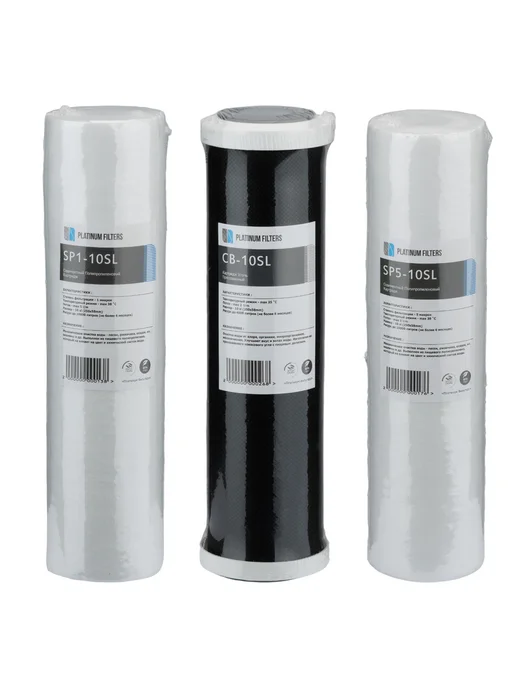 Platinum Filters Комплект картриджей PF Standart для фильтров 10SL, вариант, фото 4