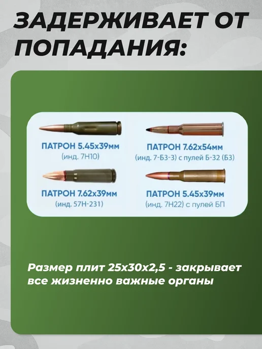 Yakeda Комплект облегченных плит для бронежилета Бронеплиты БР 2 шт, 2 шт, фото 3