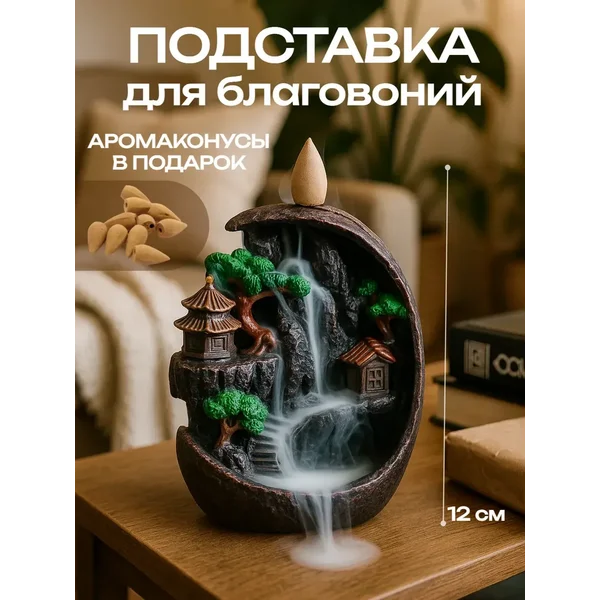 Подставка для благовоний стелющийся дым