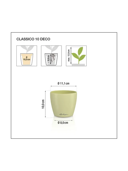 Lechuza Кашпо для цветов Classico Color Deco, бежевый, фото 5