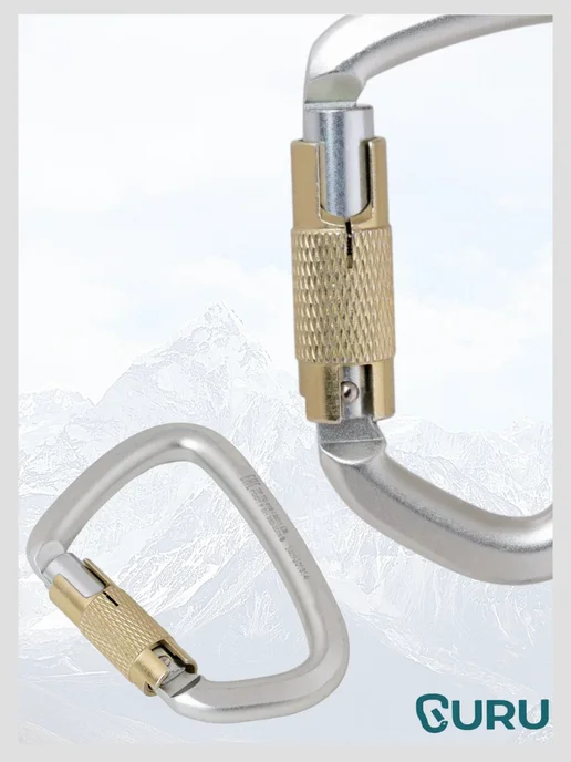 VENTO Карабин "Стальной Люкс" с байонетной муфтой triple-lock, серый, фото 4