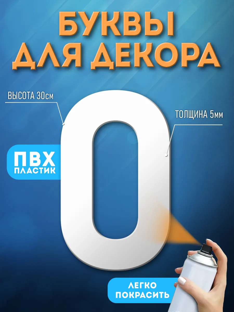 Буквы из пластика на стену