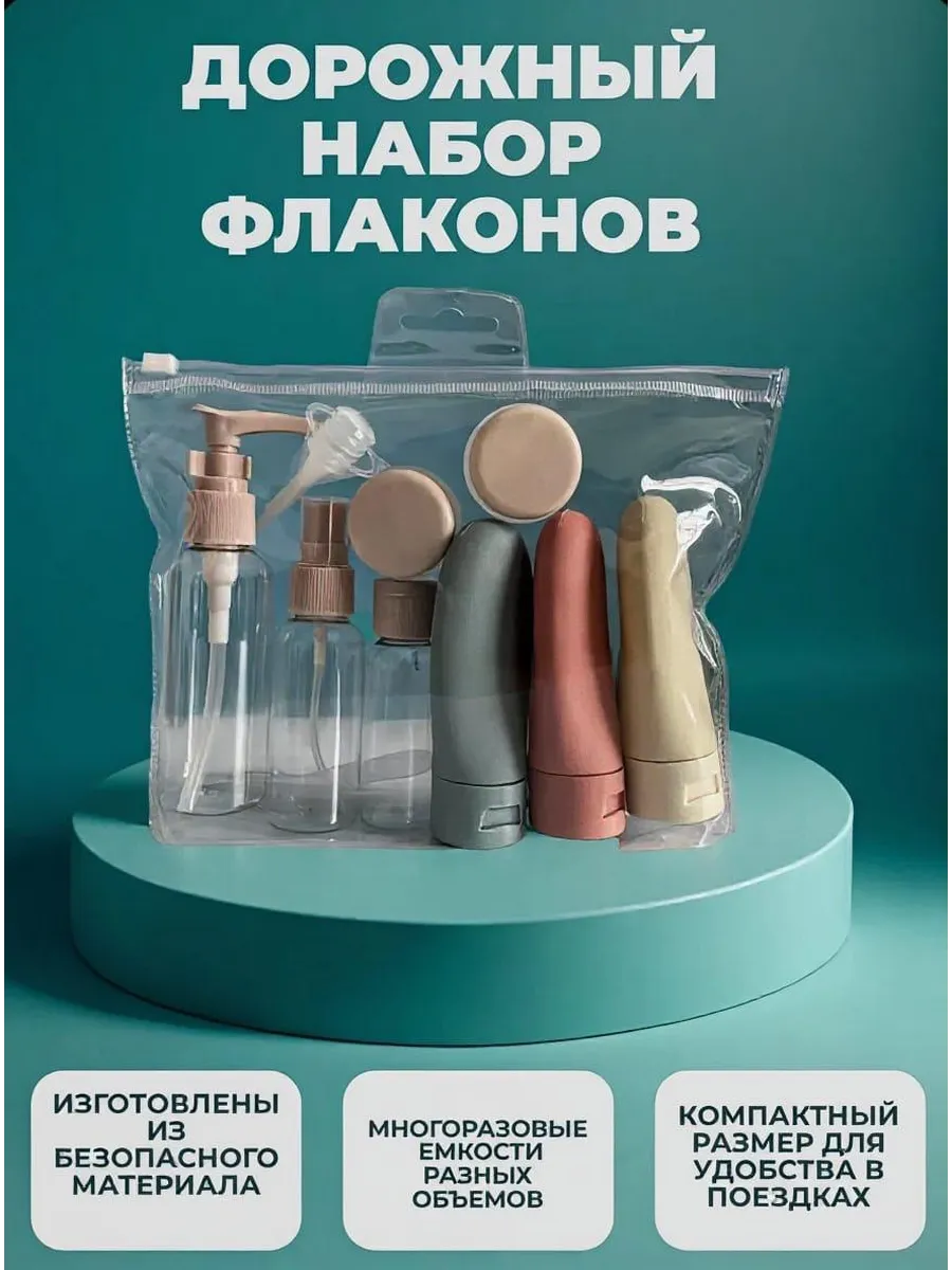 Дорожный набор флаконов для путешествий