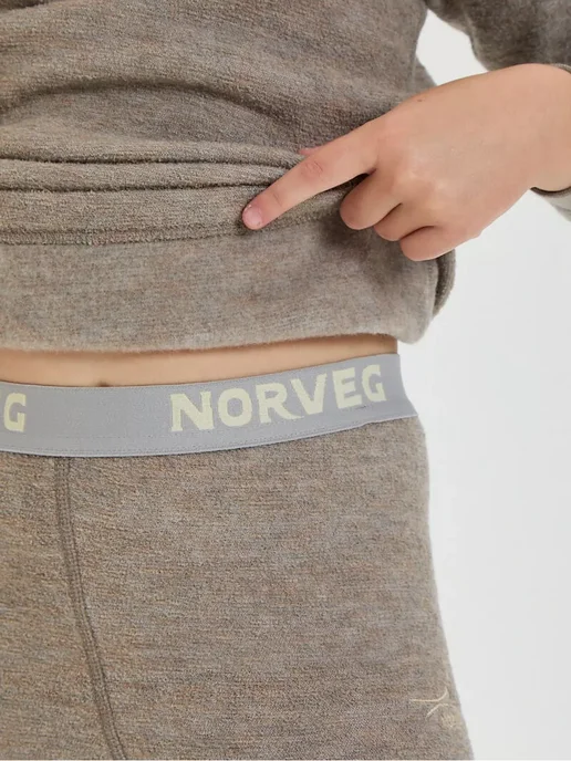 Norveg Термоштаны -60С термобелье ультратеплое зимнее, бежевый, фото 4