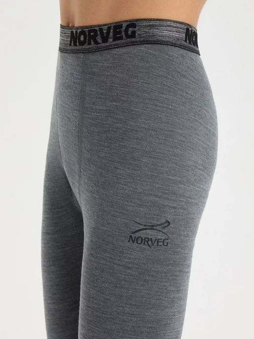 Norveg Термоштаны SOFT Woolmark термобелье повседневное кальсоны, серый, фото 4