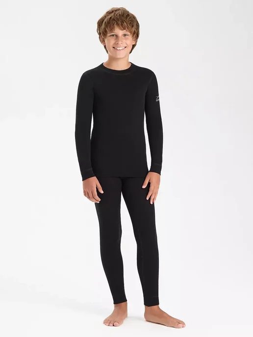 Norveg Термоштаны SOFT Woolmark термобелье повседневное кальсоны, черный, фото 3