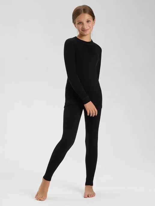 Norveg Термоштаны SOFT Woolmark термобелье повседневное легинсы, черный, фото 6
