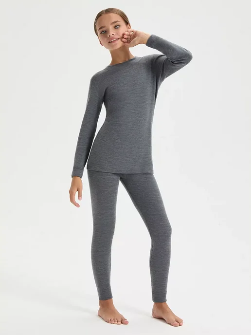 Norveg Термоштаны SOFT Woolmark термобелье повседневное легинсы, серый, фото 8
