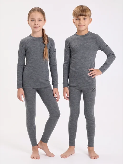 Norveg Термоштаны SOFT Woolmark термобелье повседневное, серый, фото 3