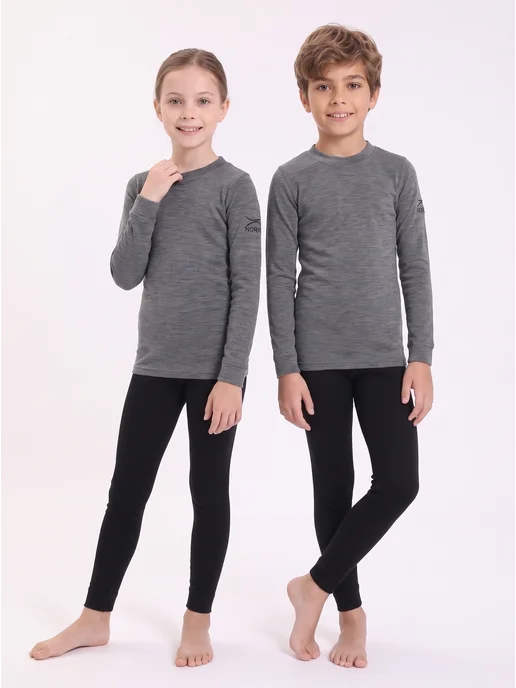 Norveg Термоштаны SOFT Woolmark термобелье повседневное, черный, фото 3