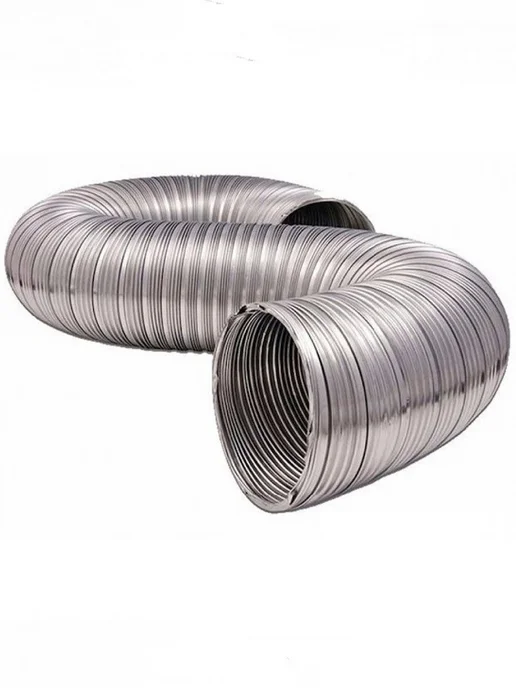 TORTORG GERAGROUP Гофрированный газоход 1м D135мм сталь (жаропрочный), 2 м, фото 5