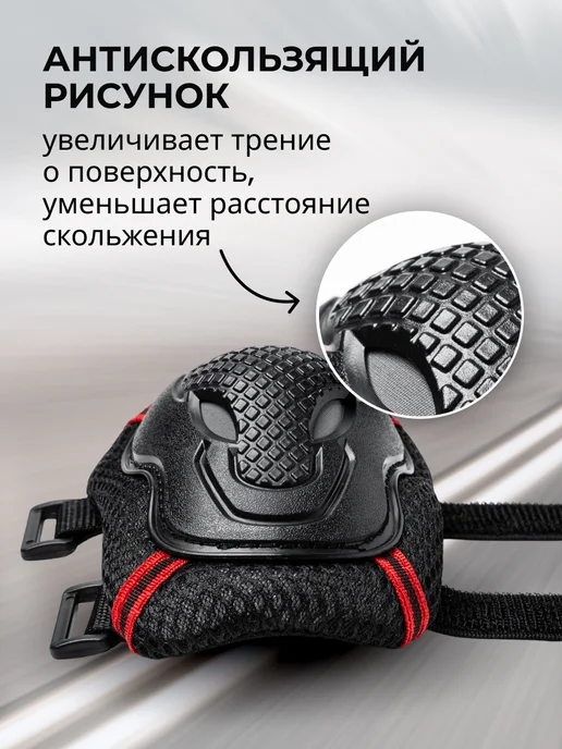 THE DRIVE Защита для роликов, черный, фото 8