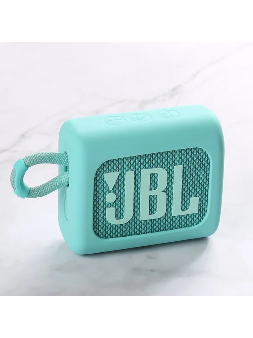 Нет бренда Силиконовый чехол для портативной колонки JBL GO 3, зеленый, фото 2