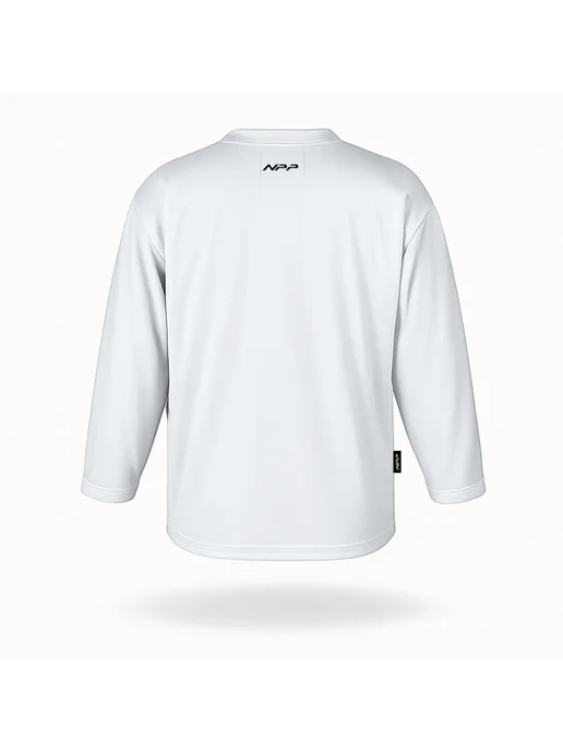 NPP HOCKEY Свитер джерси хоккейный тренировочный BASIC, белый, фото 3