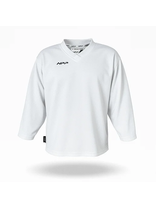 NPP HOCKEY Свитер джерси хоккейный тренировочный BASIC, белый, фото 6