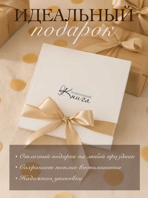 Sokoloff Decor & Interior Книга пожеланий на свадьбу гостевая, белый, фото 6
