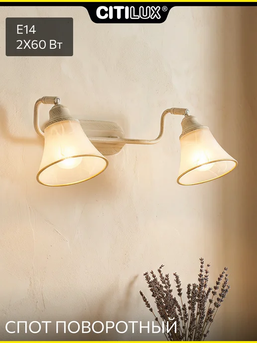 Citilux Спот поворотный Прованс CL511524, белый