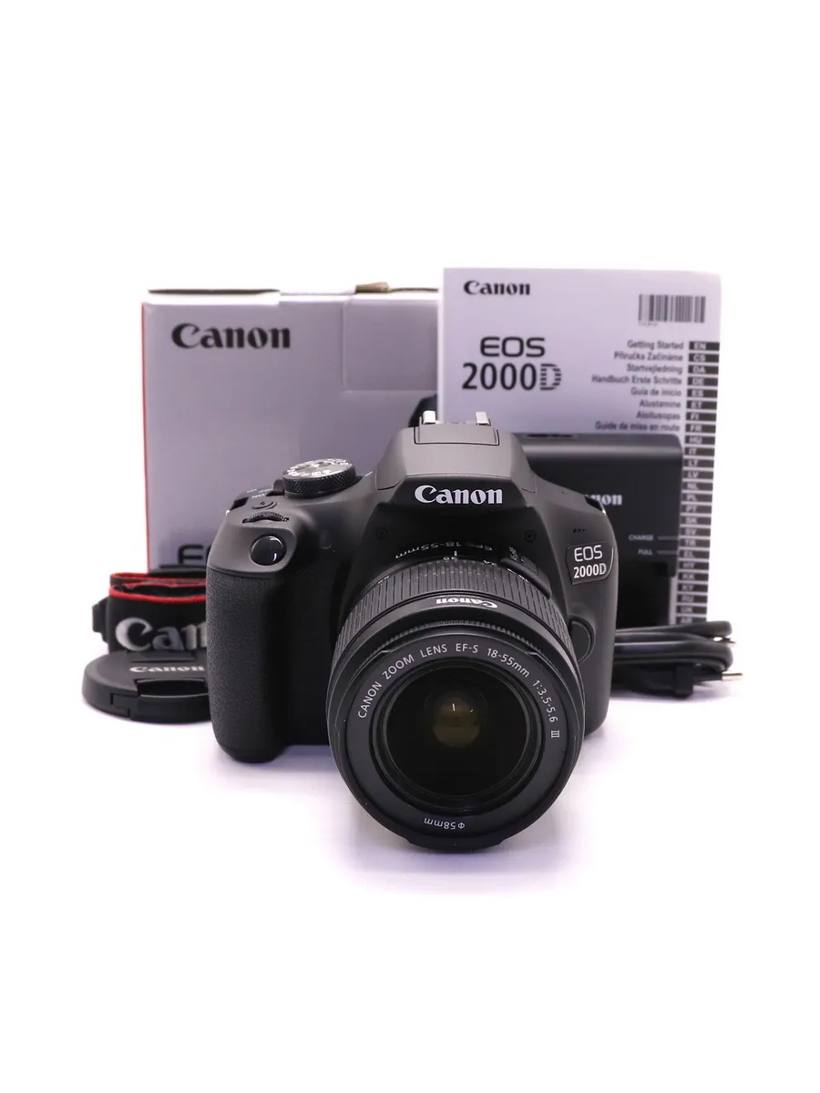 EOS 2000D kit в упаковке (пробег 5 кадров)