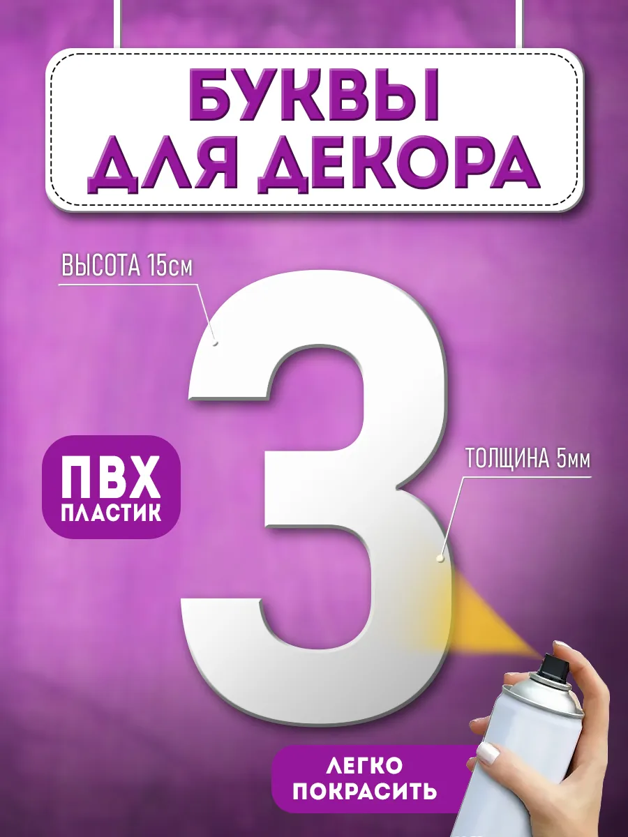 Буквы из пластика объемные на стену