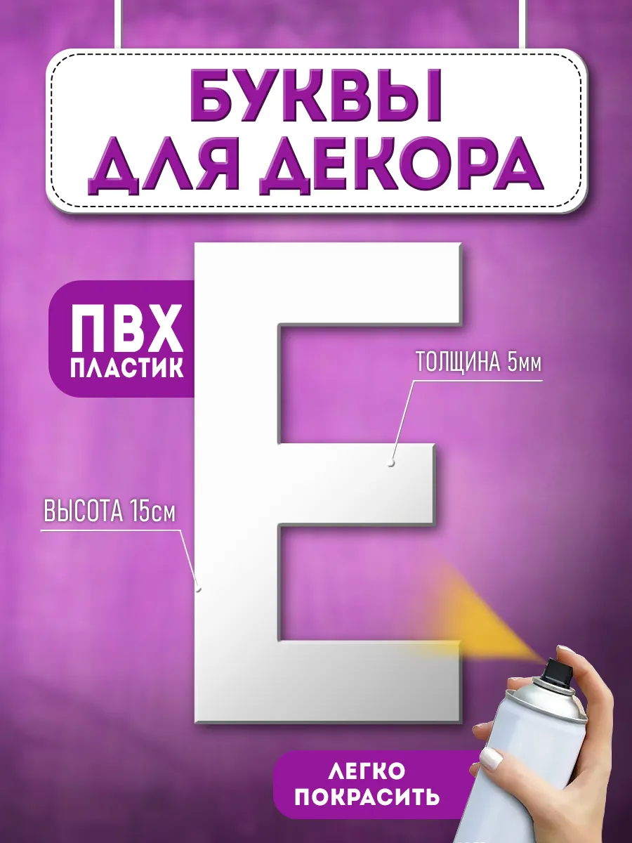 Буквы из пластика объемные на стену