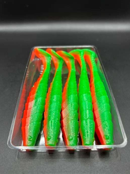 RiverFish Силиконовая приманка на щуку Геко-RF 5 дюйма,130мм,5 шт, 5 шт, фото 4