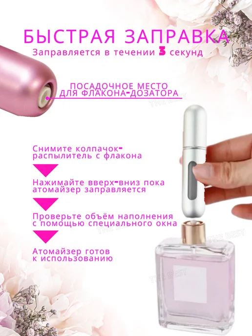 Атомайзер дорожный набор флаконов 5 мл, 5 мл, фото 5
