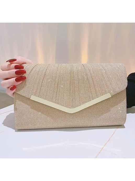 4Bags Клатч вечерний на цепочке, желтый, фото 3