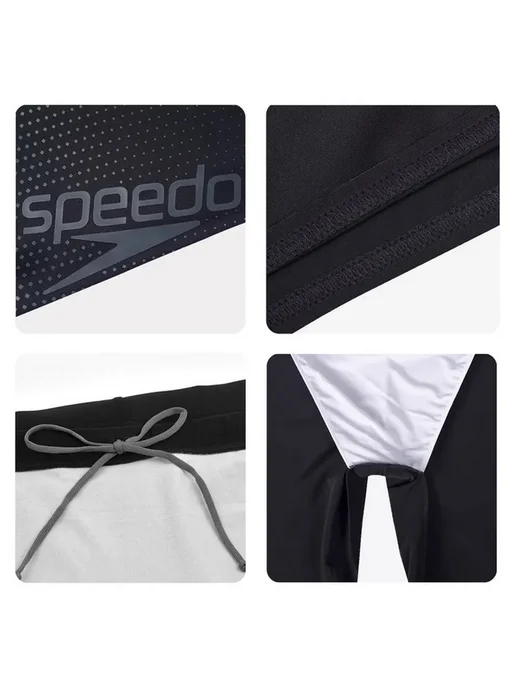 плавки мужские для бассейна шорты боксеры взрослые Speedo, серый, фото 3