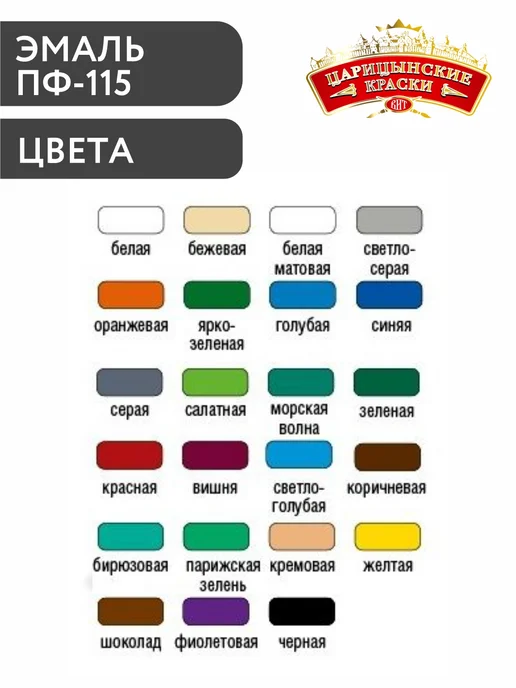 Царицынские краски Эмаль ПФ-115 белая 2,6 кг, 2,6 кг, фото 3
