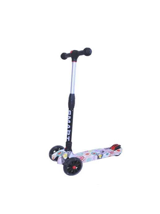 Explore Детский кикборд SMART ECO R, цветные круги, белый, фото 2
