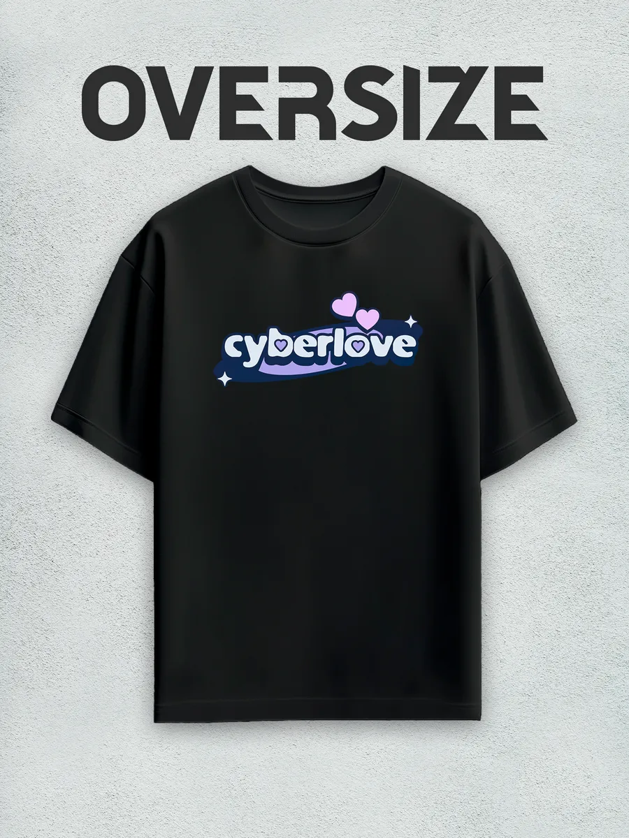 Футболка оверсайз с принтом в стиле y2k