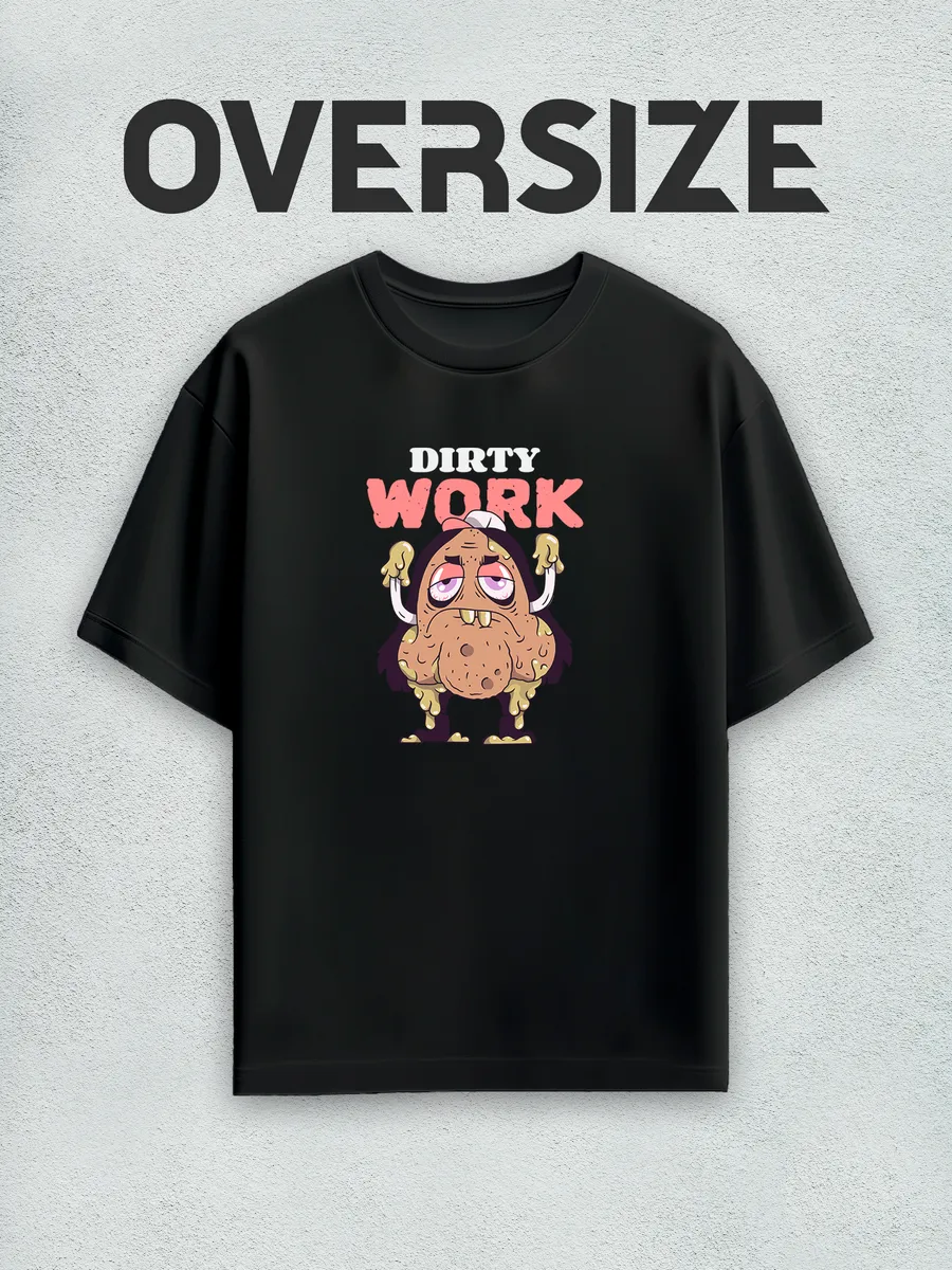 Футболка оверсайз с принтом в стиле y2k