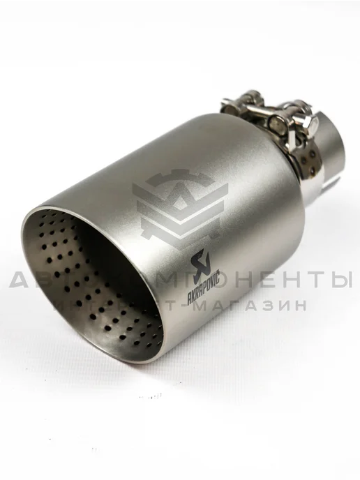 АвтоКомпоненты Насадка на глушитель AKRAPOVIC (скошенная) 51-89мм, 51-89мм, фото 3