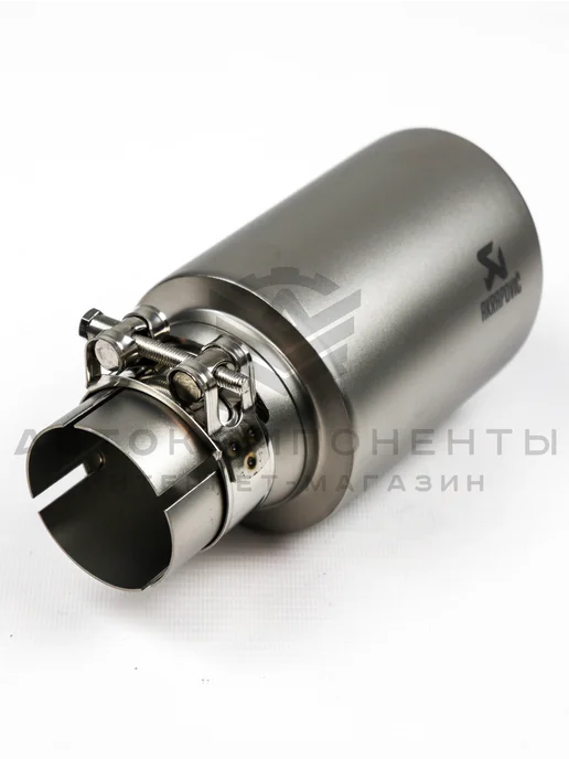 АвтоКомпоненты Насадка на глушитель AKRAPOVIC (скошенная) 51-89мм, 51-89мм, фото 5
