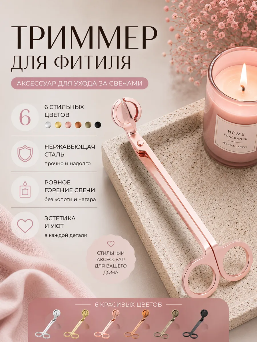 Ножницы для подрезания фитиля