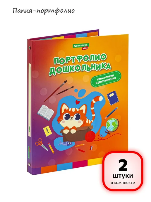 Brauberg (2 штуки) - Папка-портфолио, арт. 115237, 2 шт