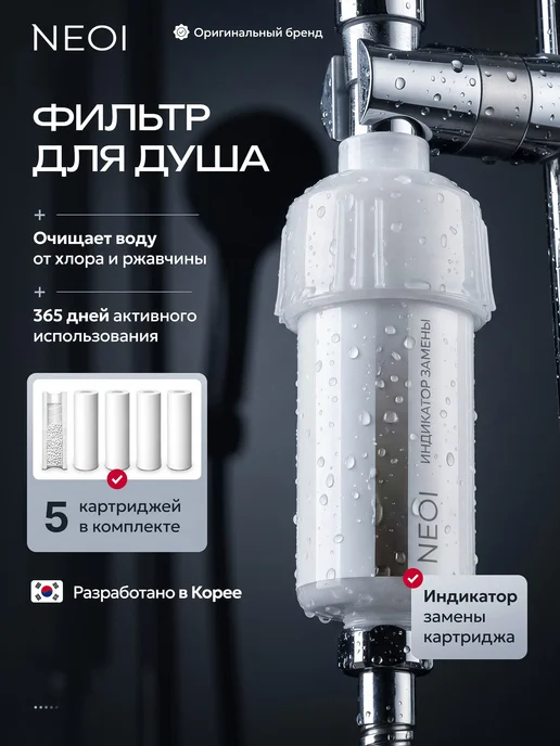 NEOI Картриджи для многоразового фильтра для душа, вариант