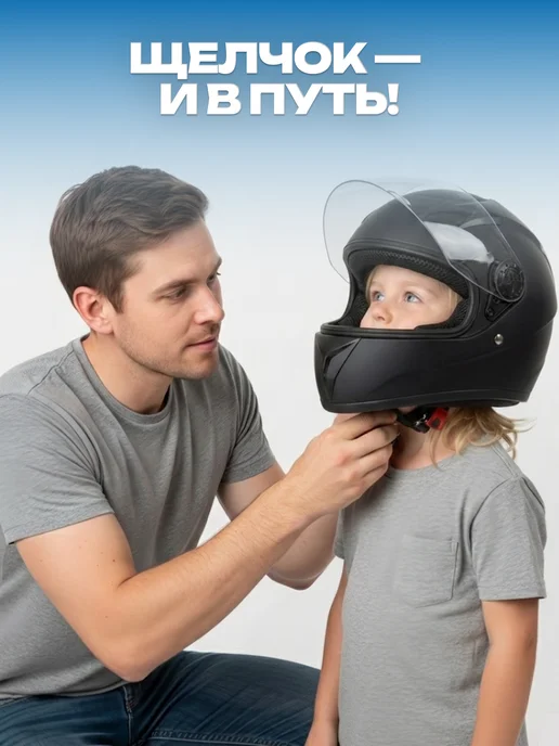 Под Защитой Детский мотошлем защитный для мотоцикла и квадроцикла, вариант, фото 6