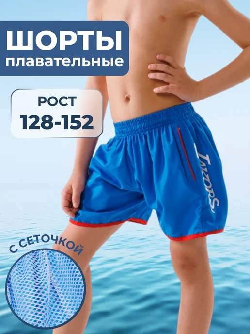 Perfect minutiae Плавательные шорты для мальчика, синий