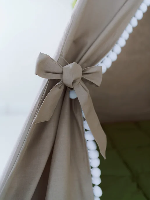 Wigwam.butik Вигвам шалаш детский с ковриком большой, зеленый, фото 2