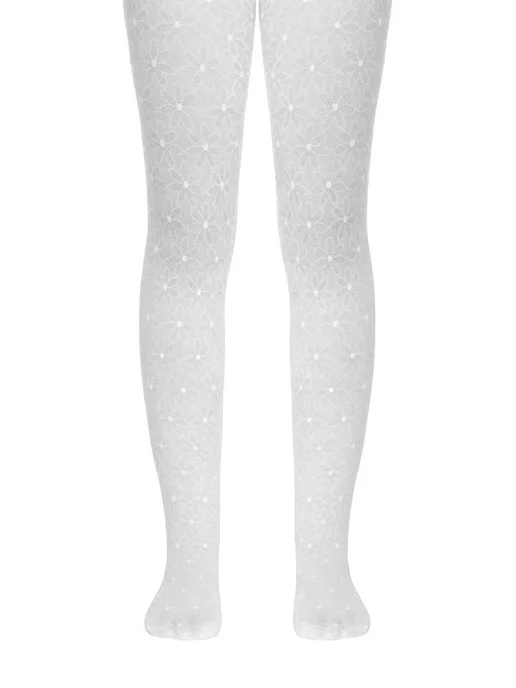 Conte Kids Колготки детские JASMINE 20 DEN BIANCO, белый, фото 2