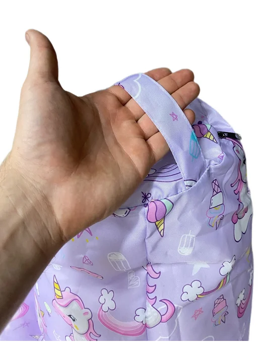 LOFTex Чехол для кресла мешка Единороги XL, голубой, фото 2