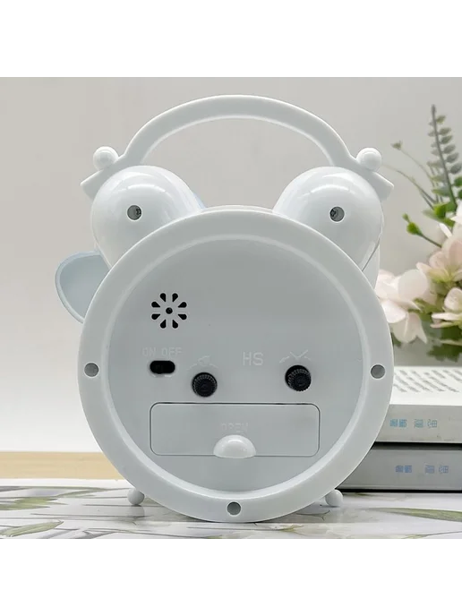 Будильник Hello Kitty с бантом Белый, белый, фото 2