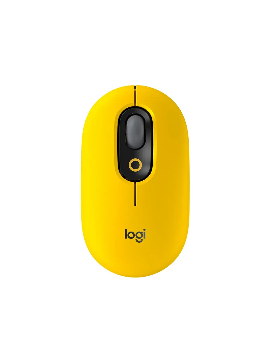 Беспроводная мышь Logitech Pop Mouse желтая желтый