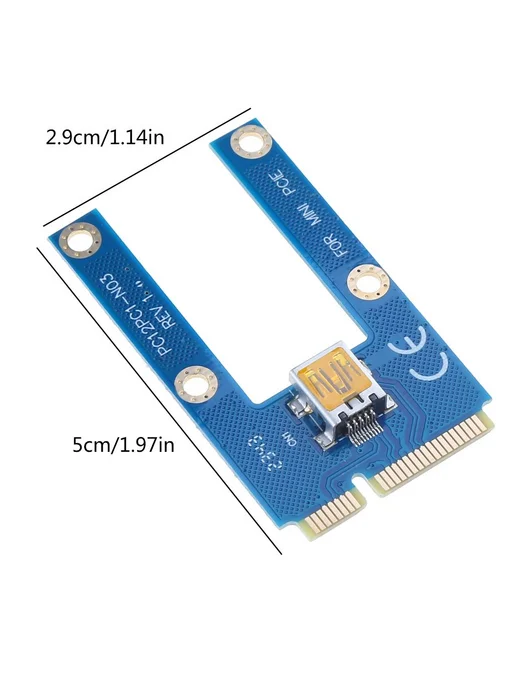 Mini PCIE Конвертер PCI-E 1X-16X Riser USB 3 0 Разноцветный, вариант, фото 2