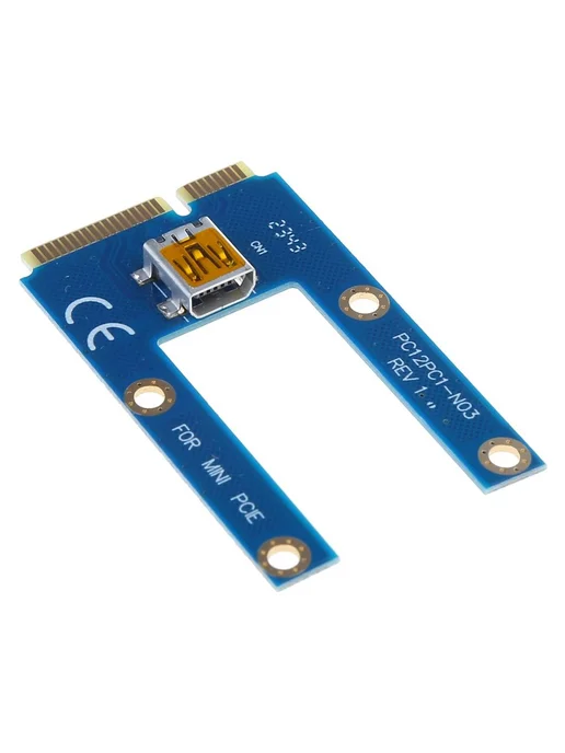 Mini PCIE Конвертер PCI-E 1X-16X Riser USB 3 0 Разноцветный, вариант, фото 4
