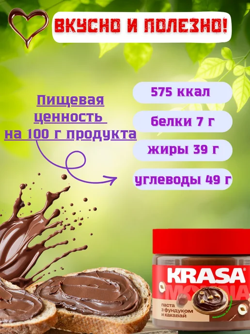 Шоколадная паста с фундуком и какао, арахисовая орехами, фото 5