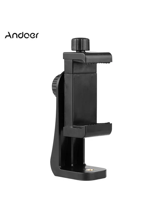 Держатель смартфона Andoer CB1 с зажимом Черный, черный, фото 5